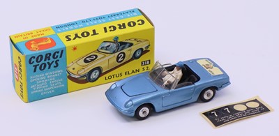 Lot 1251 - Corgi Toys No. 318 Lotus Elan S2, in metallic...