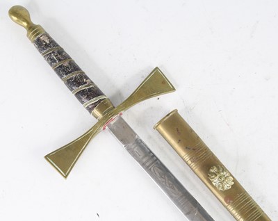 Lot 810 - A Masonic ceremonial sword, the 68.5cm blade...