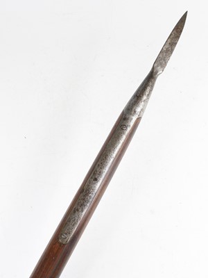 Lot 695 - A 19th century Royal Naval boarding pike,...