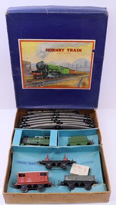 Lot 313 - 1948-54 Hornby 0-gauge No.601 clockwork goods...