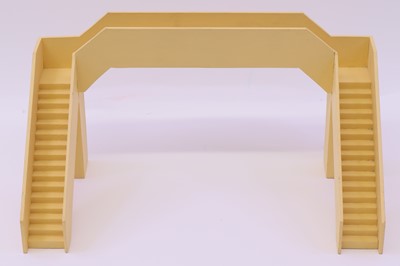 Lot 216 - A wooden 0-gauge footbridge based on the...