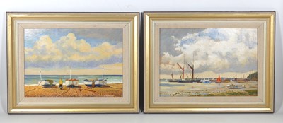 Lot 241 - Jack Savage (1910-2003) - The Beach, oil on...