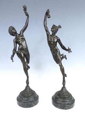 Lot 2346 - After Giambologna (1529-1608) - Pair of bronze...