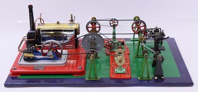 Lot 5 - Mamod Live Steam stationary steam workshop,...