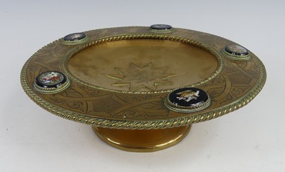 Lot 2342 - In the manner of Pugin - a Victorian brass...