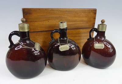 Lot 2058 - A mid-19th century mahogany decanter...