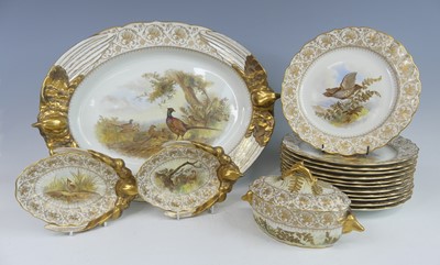 Lot 2033 - A Royal Worcester Vitreous part dinner service,...