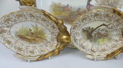 Lot 2033 - A Royal Worcester Vitreous part dinner service,...