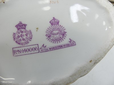 Lot 2033 - A Royal Worcester Vitreous part dinner service,...