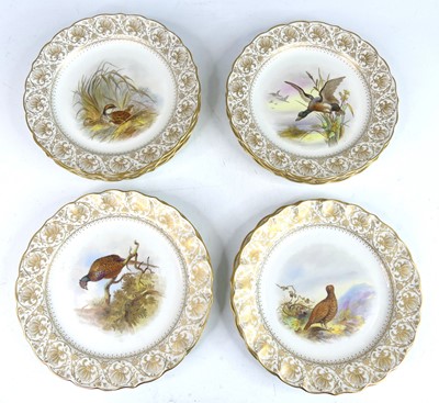 Lot 2033 - A Royal Worcester Vitreous part dinner service,...