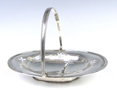 Lot 2237 - A George III silver swing handled sweetmeat...