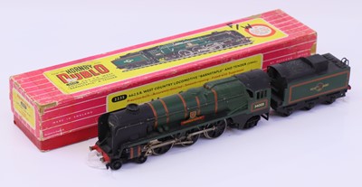 Lot 458 - 2235 Hornby-Dublo 2-rail 4-6-2 loco & tender...