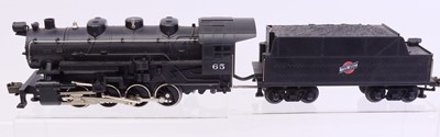 Lot 381 - An MTH Rail King 0-8-0 0 gauge black North...