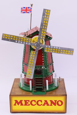 Lot 1860 - A well-made battery-operated Meccano Windmill,...