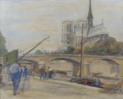 Lot 286 - Forrest Hewit RBA (1870-1956) - Notre Dame,...