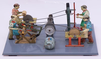 Lot 45 - Arnold tinplate steam workshop toy, comprising...