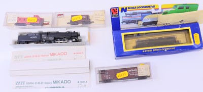 Lot 1001 - Two N Gauge American Outline locos, to include...