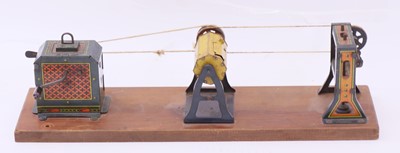 Lot 46 - Hess tinplate steam workshop, comprising...