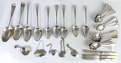 Lot 2202 - A collection of George II and later silver...