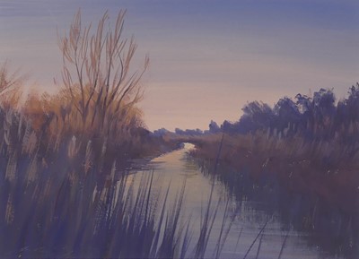 Lot 237 - Anthony Day (1922-2023) - A Lode Dusk, gouache...