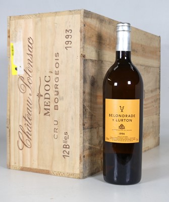 Lot 1189 - Belondrade Y Lurton, 1994, Rueda, Spain, 12...