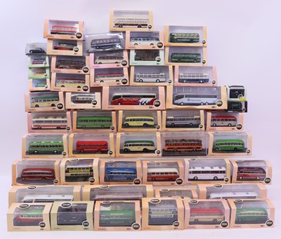 Lot 2050 - Two trays containing Oxford 1/76 scale Omnibus,...
