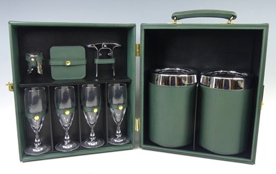 Lot 157 - Aston Martin - a travelling champagne gift set,...
