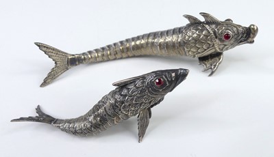 Lot 138 - An Alpaca white metal articulated model of a...