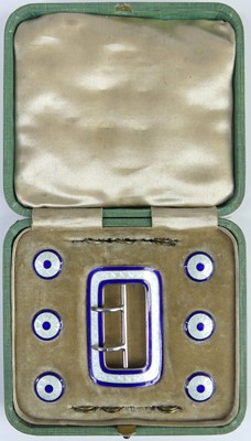 Lot 129 - An early 20th century silver and guilloche...