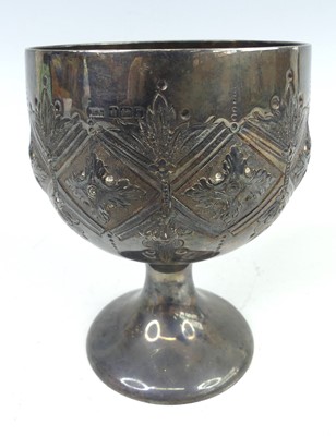 Lot 143 - An Arts & Crafts silver footed chalice, having...