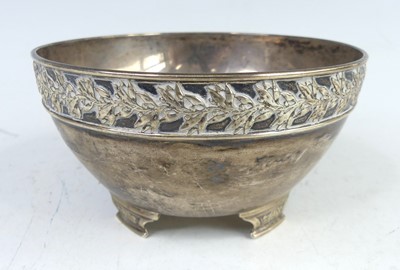 Lot 109 - An Arts & Crafts silver circular sugar...
