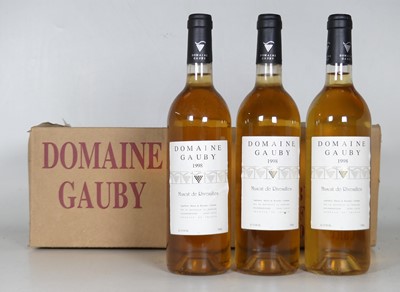 Lot 1204 - Domaine Gauby Muscat de Rivesaltes, 1998,...