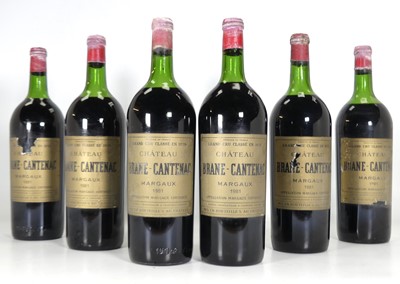 Lot 1095 - Chateau Brane-Cantenac, 1981, Margaux, 6...