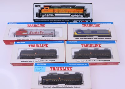 Lot 889 - Trainline and KATO HO Scale boxed locomotive...