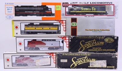 Lot 814 - Eight HO Gauge American outline locos, to...