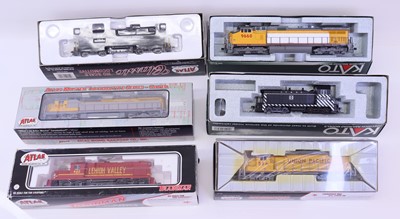 Lot 891 - Six HO Gauge American outline locos, to...
