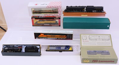 Lot 846 - HO Gauge American outline locos, to include a...