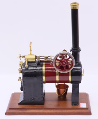 Lot 32 - A well-engineered overtype horizontal steam...