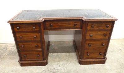 Lot 2484 - A Victorian mahogany inverted breakfront...