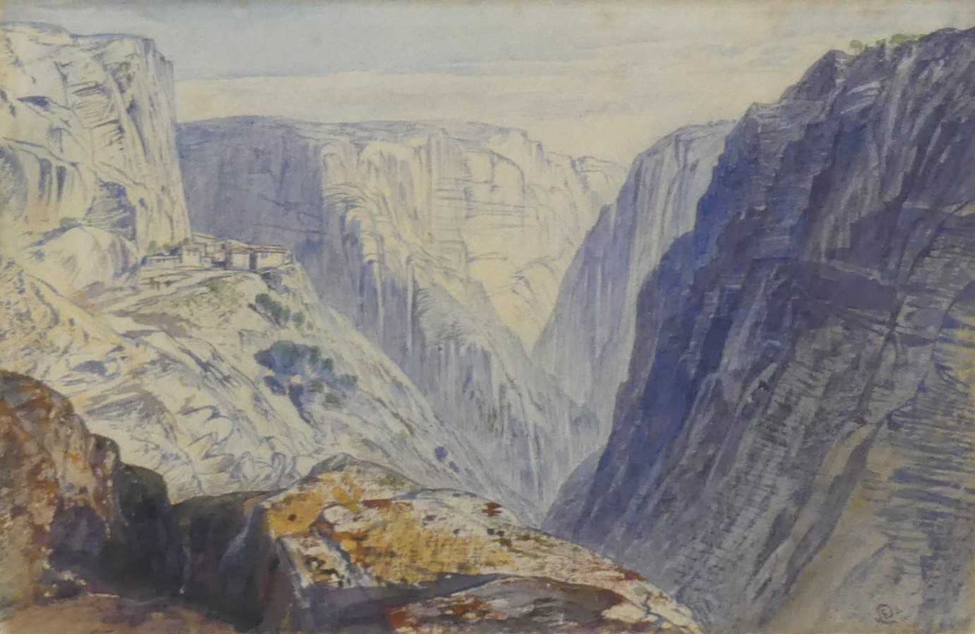 Lot 2407 - Edward Lear (1812-1888) - A View of Zagori,...
