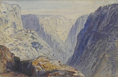 Lot 2407 - Edward Lear (1812-1888) - A View of Zagori,...