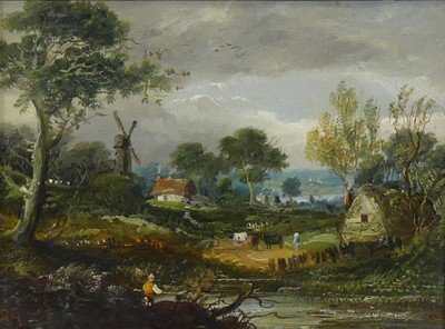 Lot 2437 - Late 19th century Dutch school - River...