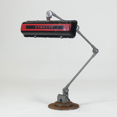 Lot 195 - An industrial grey painted tubular metal...