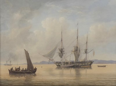 Lot 2452 - John Cantiloe Joy (1806-1866) - Frigate...