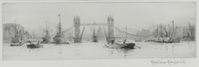 Lot 2393 - Rowland Landmaid (1897-1956) - The Thames at...