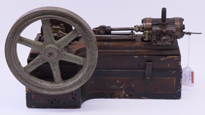Lot 31 - Early Edwardian horizontal stationary steam...