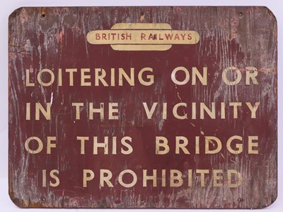 Lot 83 - British Railways GWR wooden sign to read...