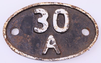 Lot 71 - Original Cast Iron Shedplate 30A, Stratford,...
