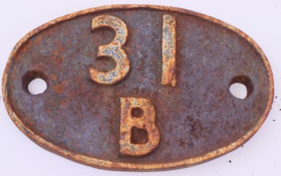 Lot 73 - Original Cast Iron Shedplate 31b March