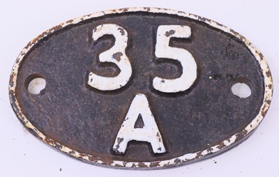 Lot 74 - Original Cast Iron 35A Shedplate, New England